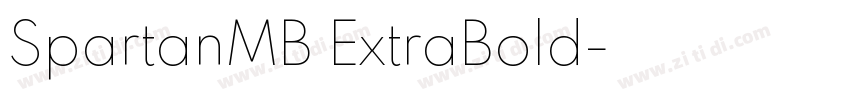 SpartanMB ExtraBold字体转换